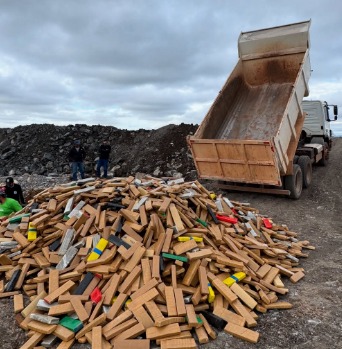 Polícia Civil de Bela Vista incinera 8,9 toneladas de Maconha