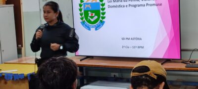 Palestra da Operação Shamar na Escola Estadual Dr. Joaquim Murtinho