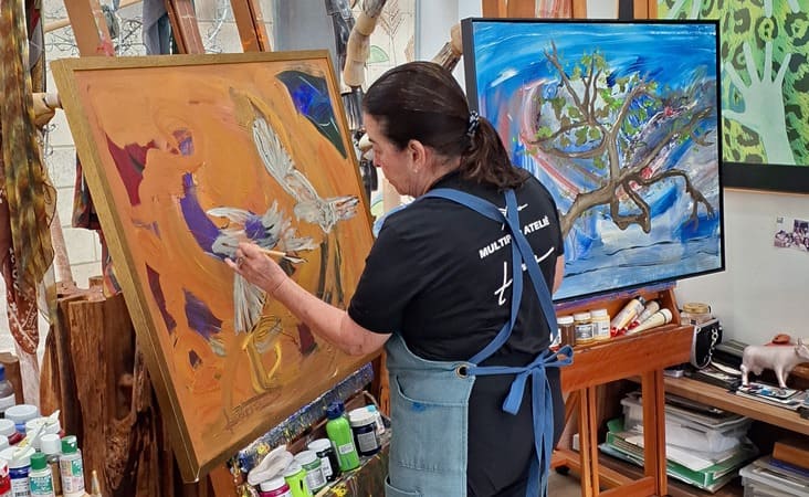 Artista plástica Lúcia Martins leva exposição inédita de MS para Florianópolis