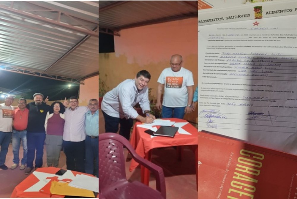 PT de Caracol elege nova executiva municipal