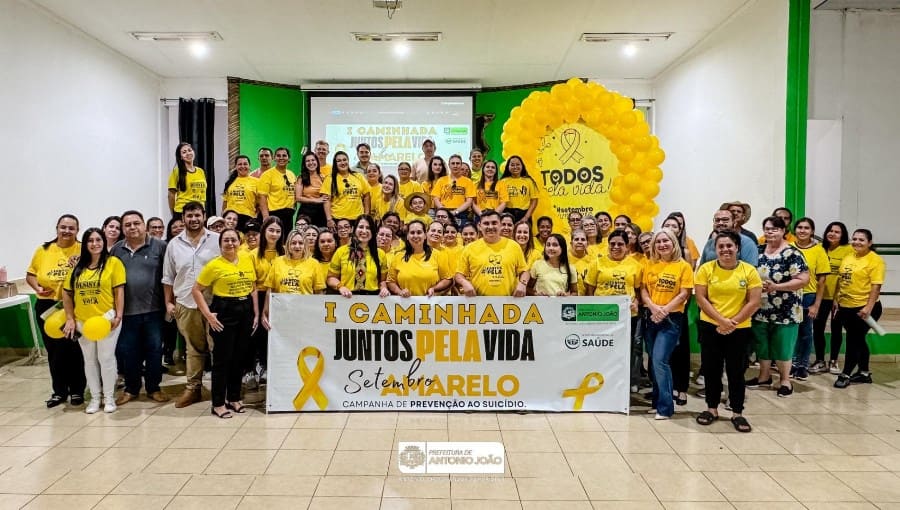 1ª Caminhada “Juntos Pela Vida” reforça conscientização e prevenção ao suicídio em Antônio João