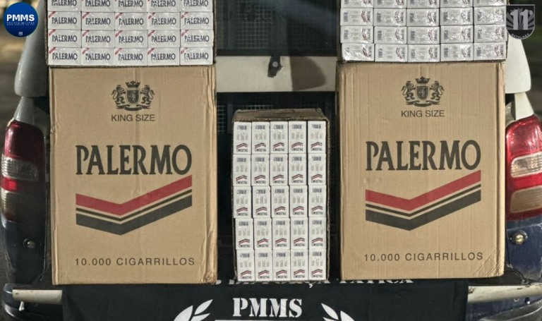 Bela Vista: Força Tática apreende carga de cigarro contrabandeado