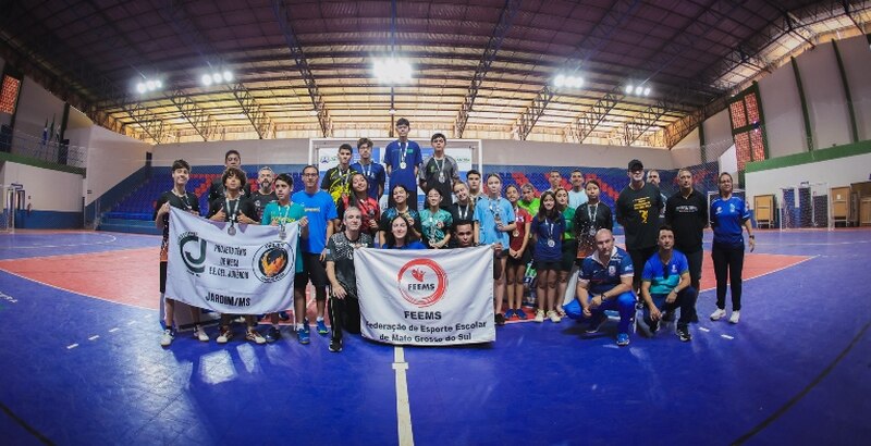 Jardim sedia o 1º Campeonato Estadual Escolar de Tênis de Mesa e conquista ótimos resultados