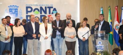 Agenda estratégica do Governo de MS em Ponta Porã mobiliza obras, educação e integração regional