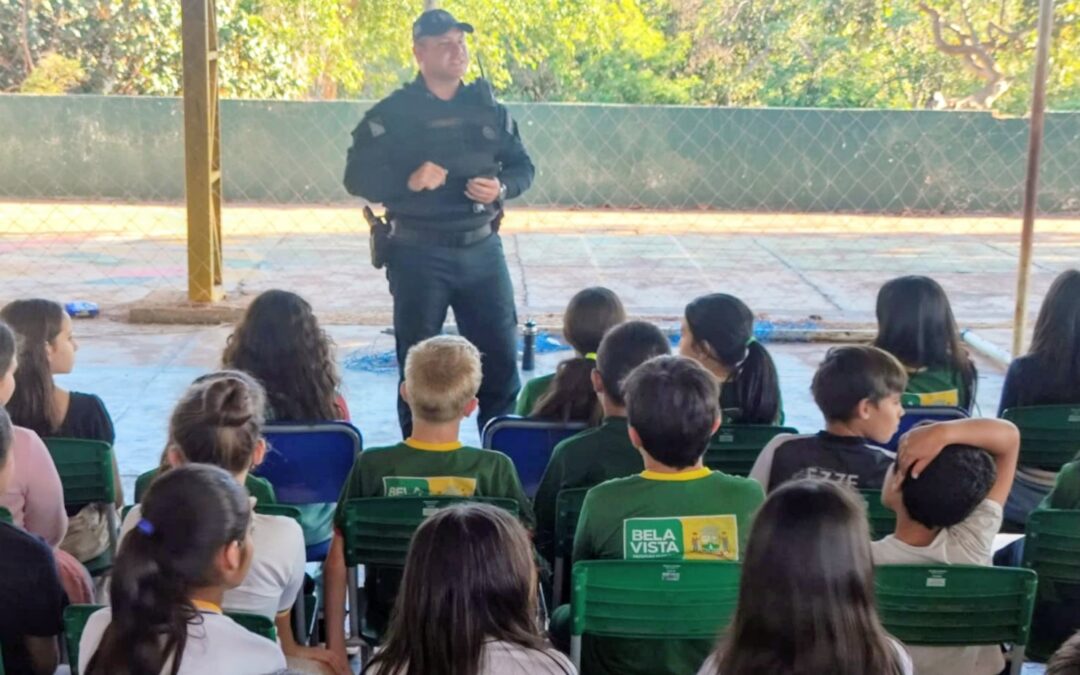 Polícia Militar de Bela Vista realiza palestras em escolas sobre “Bons Costumes e Vida em Sociedade”