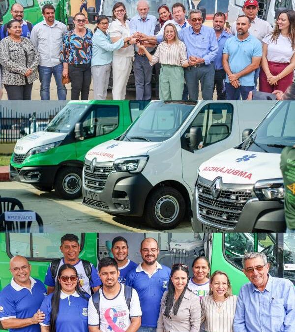 Porto Murtinho recebe duas ambulâncias e uma Unidade Odontológica Móvel com apoio do deputado federal Geraldo Resende