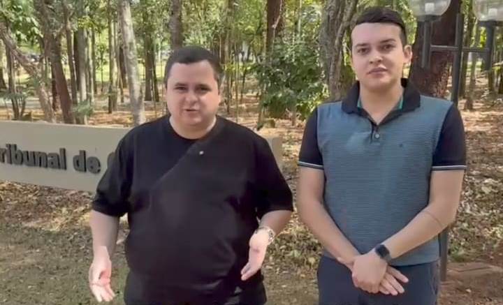 Presidente do Legislativo, JT e vereador Mathaus Lino Duarte cumprem agendo no Tribunal de Contas