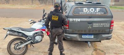 Moto furtada em agosto no Estado de São Paulo é recuperada pela DOF