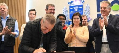 Com Riedel e Tebet, Paulo Corrêa assina convênio de R$ 51,6 milhões para Ponta Porã