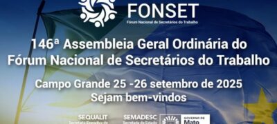 Campo Grande sedia assembleia do Fonset com foco em qualificação e inclusão no mercado de trabalho