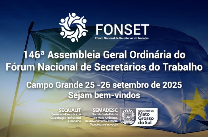 Campo Grande sedia assembleia do Fonset com foco em qualificação e inclusão no mercado de trabalho