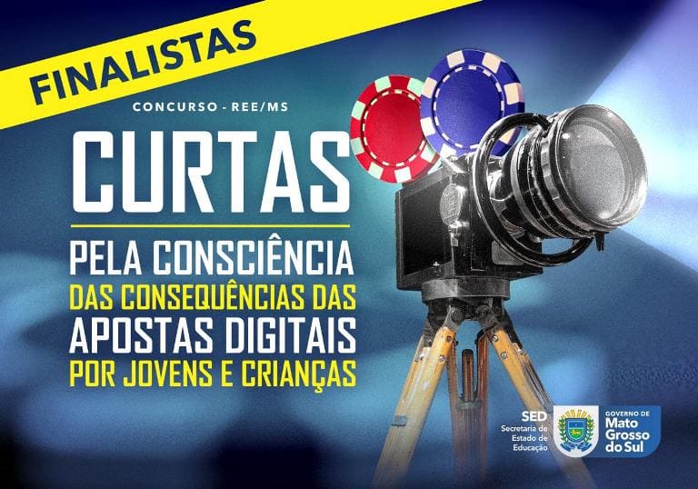 Curtas sobre apostas virtuais levam 10 escolas estaduais à final de concurso audiovisual da REE/MS