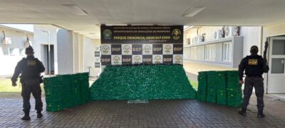 DOF apreende mais de 1,6 tonelada de drogas em caminhonete roubada no Paraná