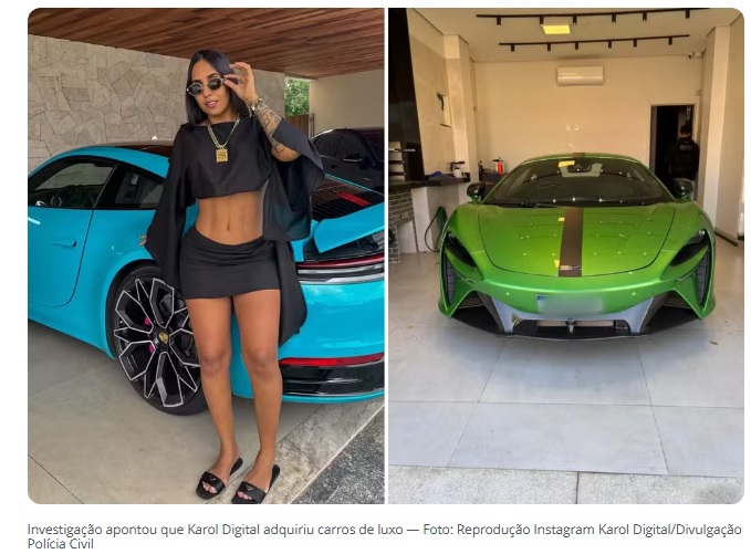 Influenciadora presa negociava com plataformas e tinha ’70 blogueiros’ para ajudar com divulgações, diz inquérito