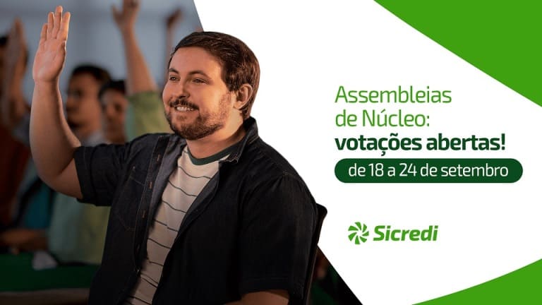 Associados da Sicredi Centro-Sul MS/BA poderão votar digitalmente nas Assembleias de Núcleo entre 18 e 24 de setembro