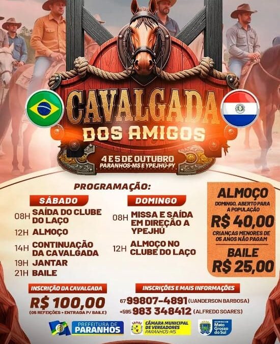 Cavalgada em Paranhos neste sábado e domingo promete muita animação e tradição