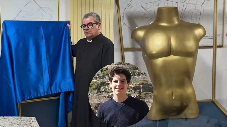 ‘Surpresa’: veja relicário onde roupa de Carlo Acutis vai ficar em Campo Grande