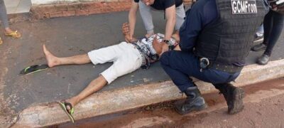 Soldado da PM em folga e Guarda Municipal salvam homem esfaqueado em Ponta Porã