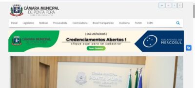 Câmara de Ponta Porã abre credenciamento on-line para cobertura da audiência pública do Parlasul
