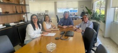 Prefeito Nelson Cintra realiza visita institucional à Sanesul em Campo Grande