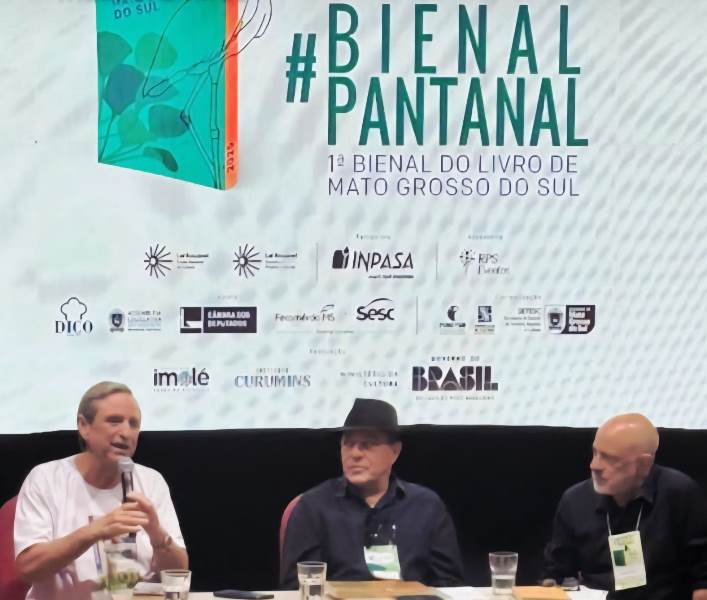Bosco Martins destaca o olhar integrador e as infâncias de Manoel de Barros em palestra na Bienal do Pantanal