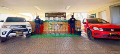 DOF apreende 3,8 toneladas de droga e recupera dois veículos furtados em entreposto em Campo Grande