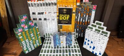 DOF apreende mais de 800 aparelhos de telefone celular que seguiam para São Paulo