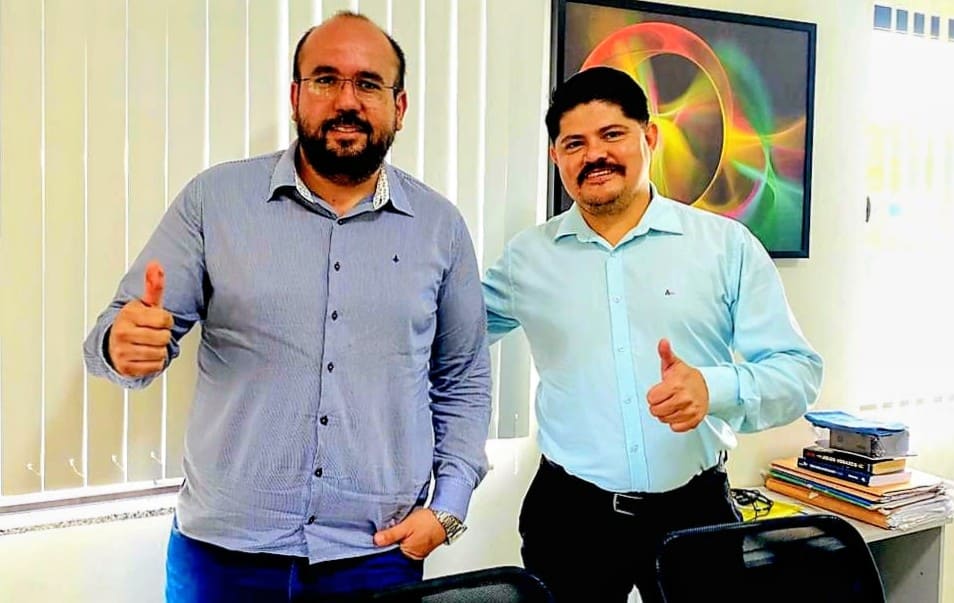 Presidente da ADIMP-MS, Michel Vaz, visita Instituto Municipal de Previdência Social dos Servidores de Antônio João-MS