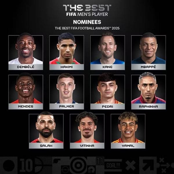 Fifa divulga lista de 11 indicados ao The Best, com Raphinha incluído