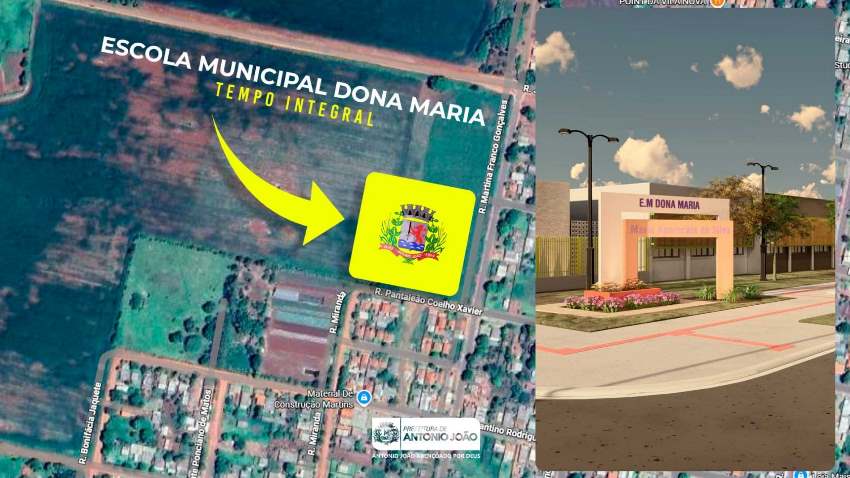 Prefeitura de Antônio João conclui projeto para construção de nova Escola Municipal de Tempo Integral “Dona Maria”