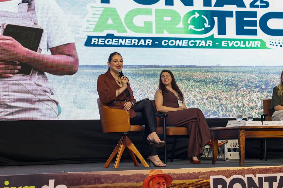 Hanaitã Baldissera inspira mulheres no segundo dia da Ponta Agrotec 2025 com uma mesa marcada por autenticidade, ousadia e estratégia