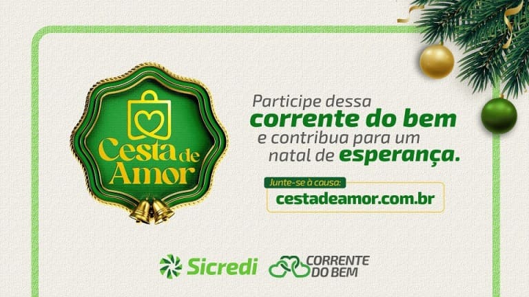 Sicredi Centro-Sul MS/BA inicia campanha Cesta de Amor 2025 para arrecadação de alimentos