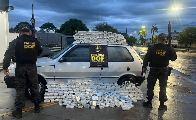 DOF prende homem com 166 quilos de droga em Naviraí