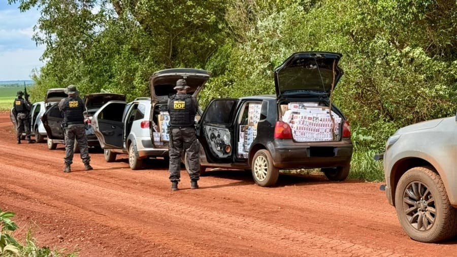 DOF intercepta comboio com R$ 275 mil em materiais de contrabando e descaminho