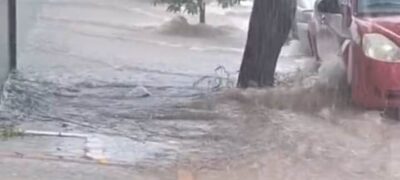 Temporal causa alagamentos e transtornos em Bela Vista