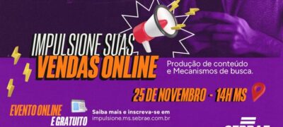 Especialistas do Google e Canva dão dicas para impulsionar vendas em evento online realizado pelo Sebrae/MS
