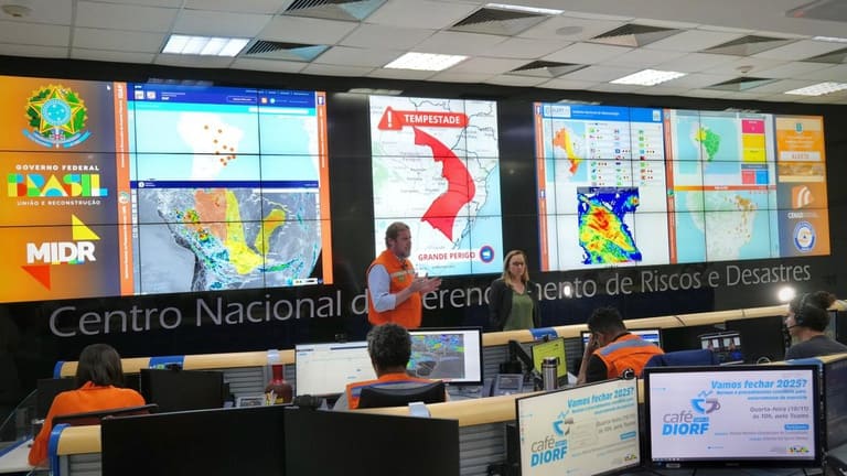 Ciclone extratropical: MIDR alerta população para forte tempestade no Sul e Centro-Oeste