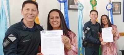 Vereadora Meire Leite parabeniza Sargento Cristian por Medalha Internacional da Polícia do Paraguai