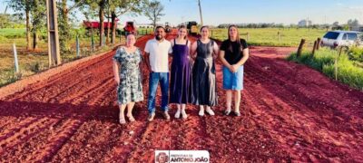 Primeira pavimentação rural da história de Antônio João avança e já transforma o Assentamento Bagagem