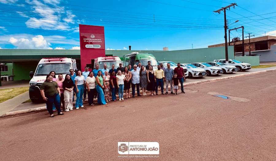 Antônio João recebe oito novos veículos para reforçar saúde e assistência social