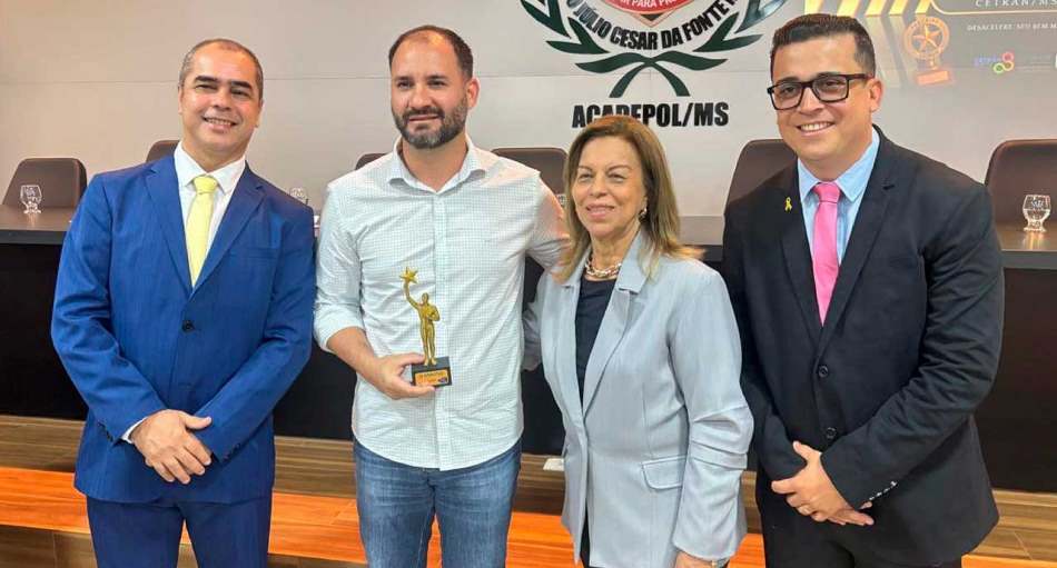 Antônio João recebe o Prêmio CETRAN MS 2025 por excelência nas ações de trânsito