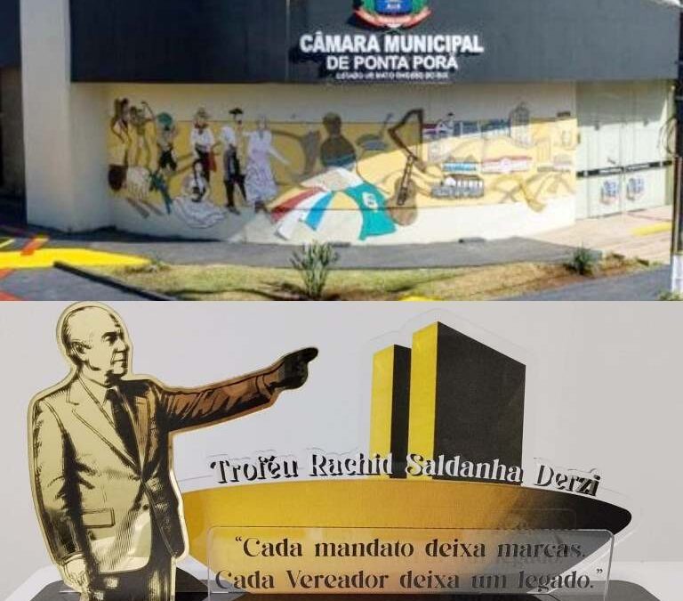 Câmara homenageará ex-vereadores de Ponta Porã com troféu “Senador Rachid Saldanha Derzi”