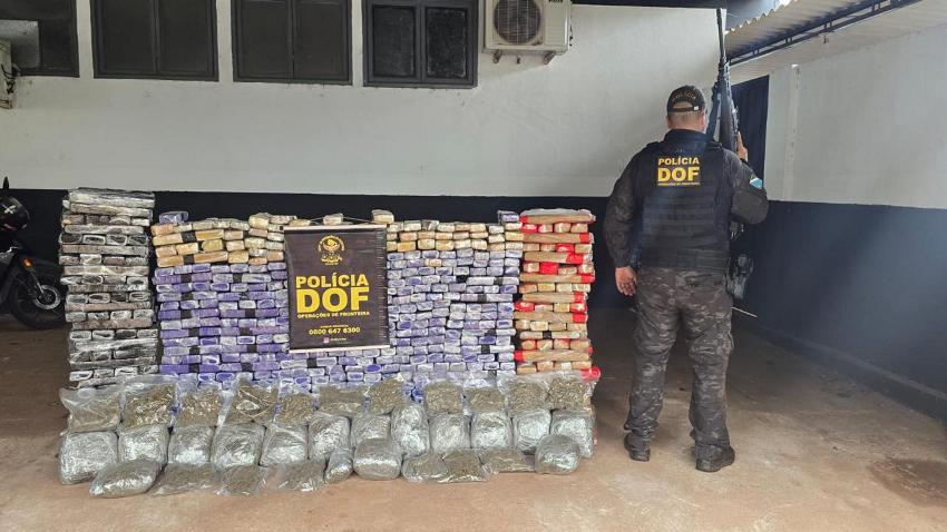 DOF apreende mais de 700 quilos de drogas em Ponta Porã