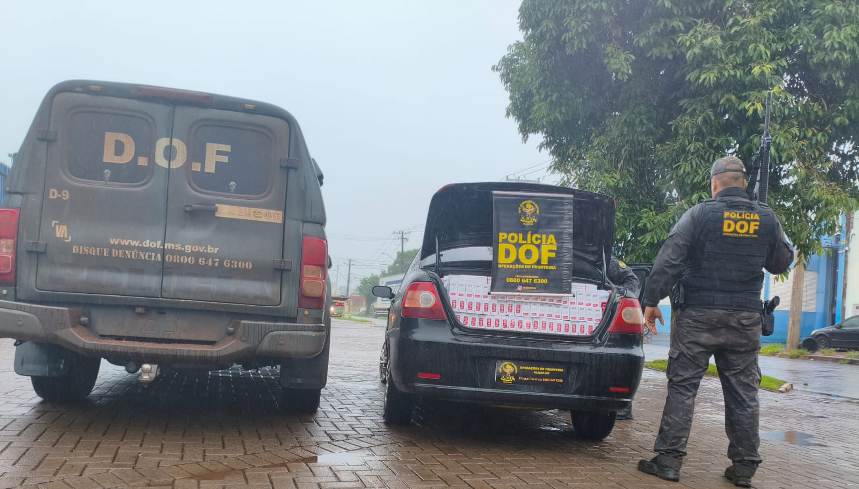 DOF apreende 1,5 mil pacotes de cigarros em Ponta Porã