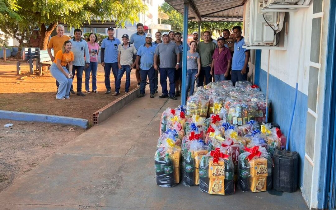 SAAE Bela Vista realiza entrega de cestas básicas de Natal aos colaboradores