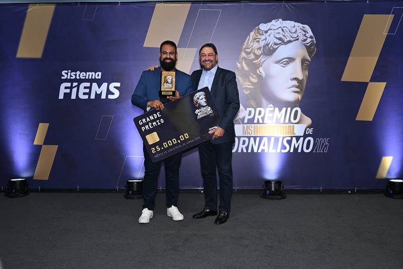 Jornal O Estado é o grande vencedor do Prêmio MS Industrial de Jornalismo 2025