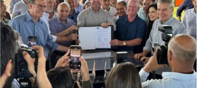 Riedel atende Paulo Corrêa e Gerson Claro e homologa licitação da pavimentação da MS-289, entre Amambai e Juti