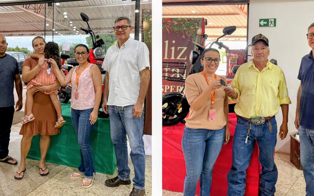 Comercial BR sorteia duas motos elétricas para clientes da campanha “Compre e Participe”