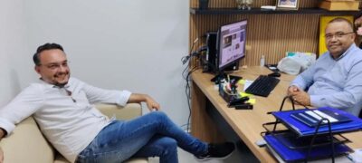 Jelson Bernabé recebe ex-presidente da Câmara e atual Procurador do Município  
