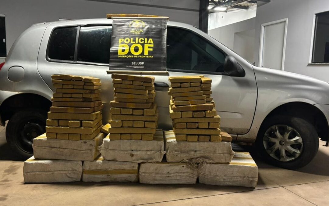 DOF prende homem com mais de 260 quilos de drogas após tentativa de fuga no Assentamento Itamarati